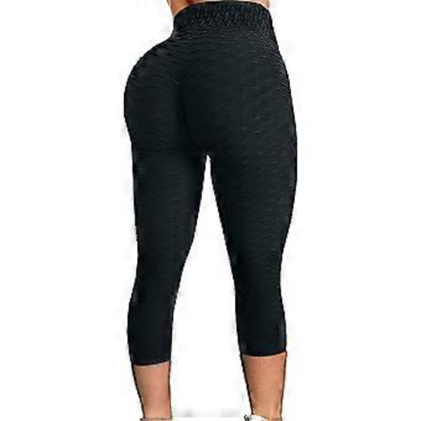 Bubbel-leggings för kvinnor, höjer rumpan, motverkar celluliter, hög midja, tränings-tights med magkontroll för yoga (stil678)