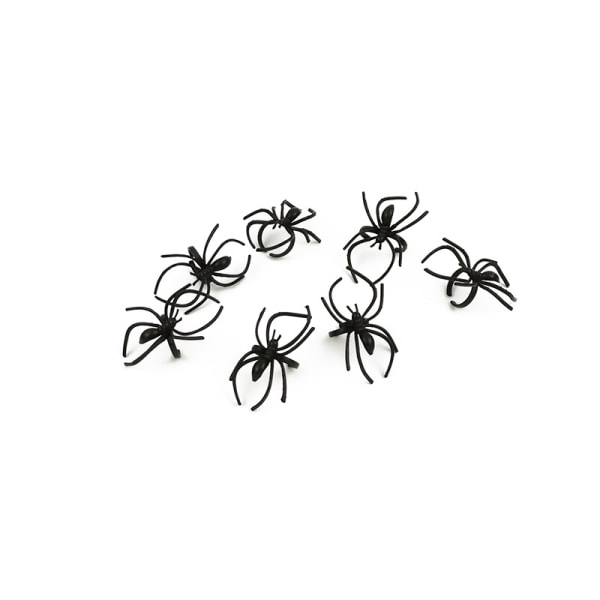 20 kpl Halloween Spider Rings Ghost Festival Costume Props Simulat