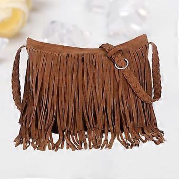 1 st Tofs Axelväska Läder Tote Tofs Handväska Crossbody Väska Dam Frans Tofs Väska