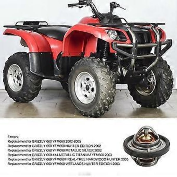 ATV Termostat Høj Ydeevne Automatisk Temperaturregulerende Erstatning for GRIZZLY 660 YFM660 YFM66F