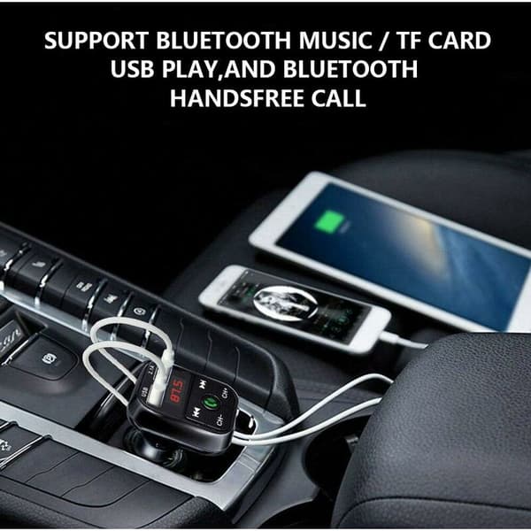 Auton Bluetooth FM-lähetin, Bluetooth 5.0 tupakansytyttimen radio
