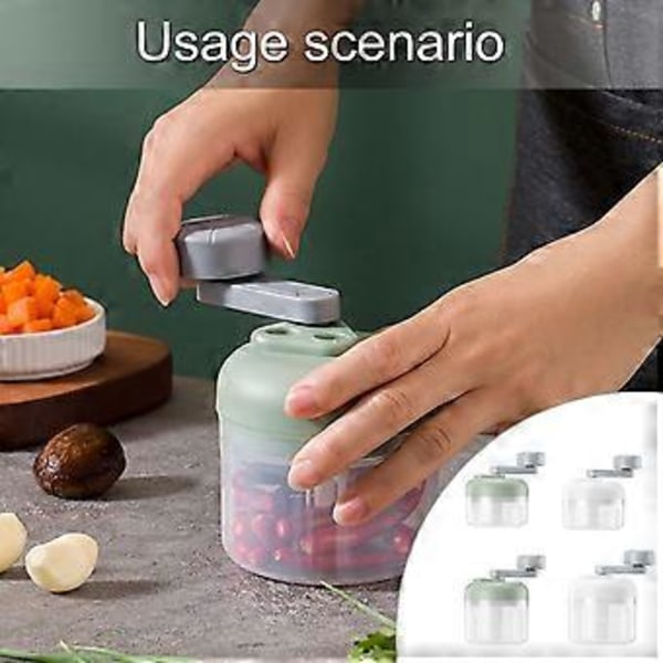 Snabb Vitlökshackare Handdriven Liten Vitlökspress Effektiv Vitlöksskärare Manuell Vitlökskross för Daglig Användning Vit L Storlek White L Size