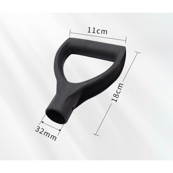 PVC gravemaskin riveverktøy, 32 indre diameter fortykket plasthode