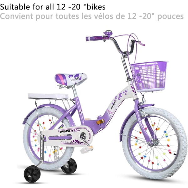 Stabiliseringshjul små för barncykel 12-20\", svart