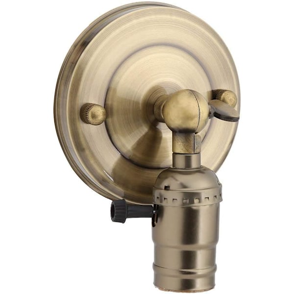 E26 Retro Edison lysholder, industriell retro vegglampe med justerbar