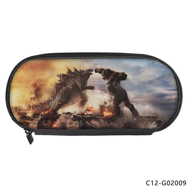 Godzilla Student Stor Kapasitet Organizer Dobbel Lag Pennal-37