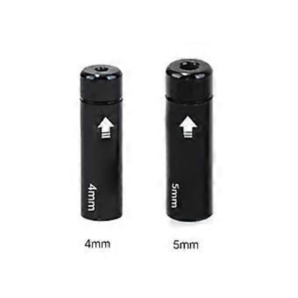 10 st Cykelbromsvajerhölje Ändhylsor Cyklar Växelvajer Ändhylsor Växelvajer Ändhylsor Svart 4mm Black 4mm