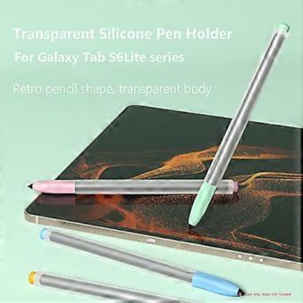 Mjukt silikonskal för Galaxy Tab S6 Lite, bekvämt skyddsfodral, lättviktsärm, 360° fallskydd, gult Yellow