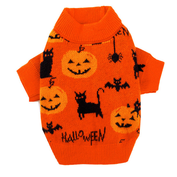 Koiran Halloween-asut Kurpitsa Lemmikkipaidat Hauskat Koiranpentu Kissan Neulevaatteet