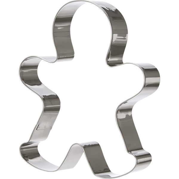 6,3*5*1,7 cm, 1 stk pepperkakeform i aluminium