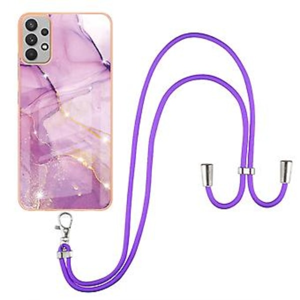 Marmor IMD TPU Mobilskal För Samsung Galaxy A33 5G Purple 001