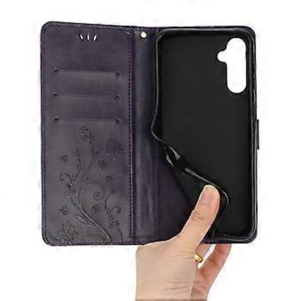 Til Samsung Galaxy S24 FE Etui PU Læder Telefon Wallet Cover med Rem Style F
