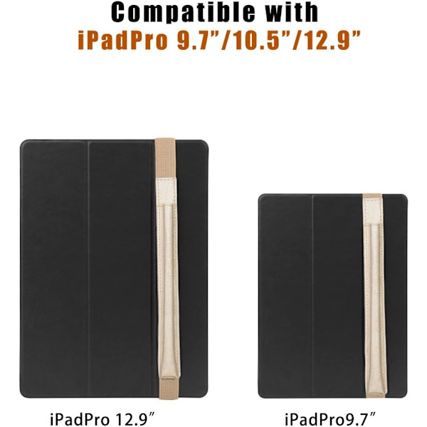 2 st Pennhållare - Guld (Ingen Penna) Avtagbar Elastisk Apple Pencil