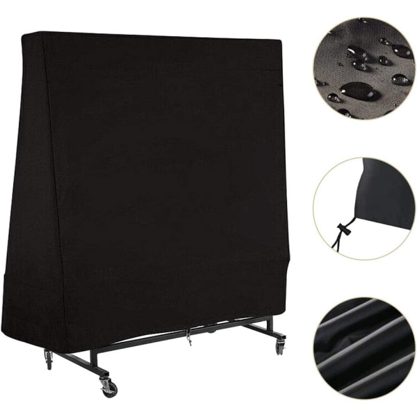 Outdoor Ping Pong Table Cover, Waterproof Table Tennis Tarp, Wind