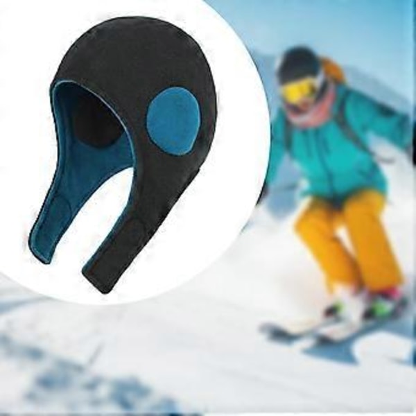 Barn Trapper Hatt Skidhatt Polyster Barn Vinterhatt Varmt Öronskydd Hatt för Skidåkning Vandring Ridning Shopping Fiske (Svart)