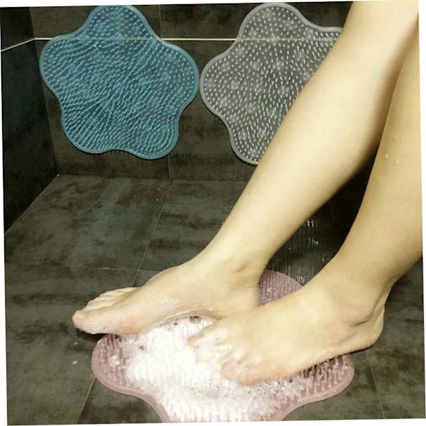 Duschmassagematta halkfri badfot ryggskrubb silikon