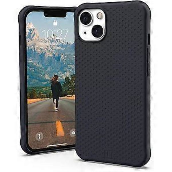För Kompatibel med Apple iPhone 13 [Mjuk silikon, texturerad design, kompatibel med trådlös laddning, 2,4 m fallskydd] svart