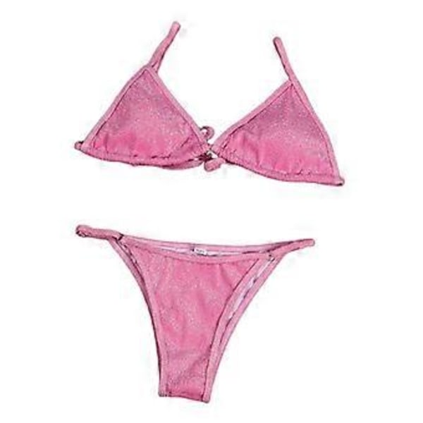 Dam Baddräkt Push Up BH Bikini Set Strandkläder (djuprosa M) deep pink M