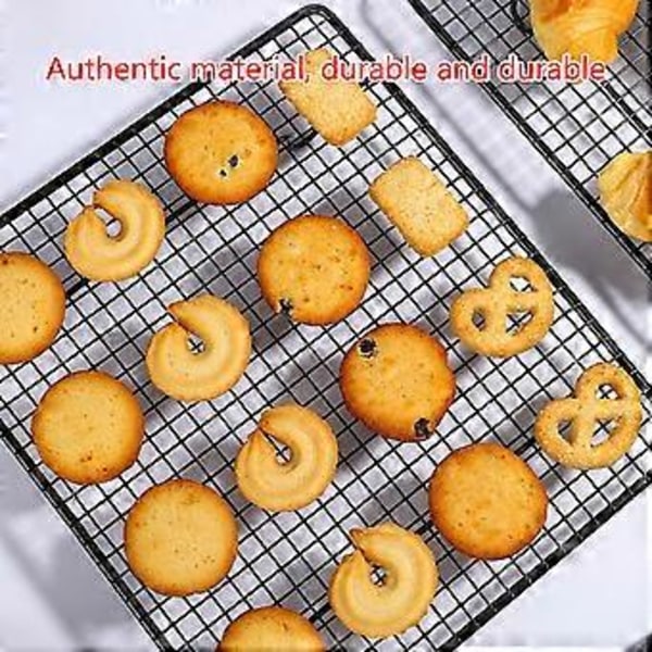 Non-stick Brödkylningsställ Järnmaterial BBQ Nät Grillställ Hopfällbart Baknät Lämpligt för Campingfester D