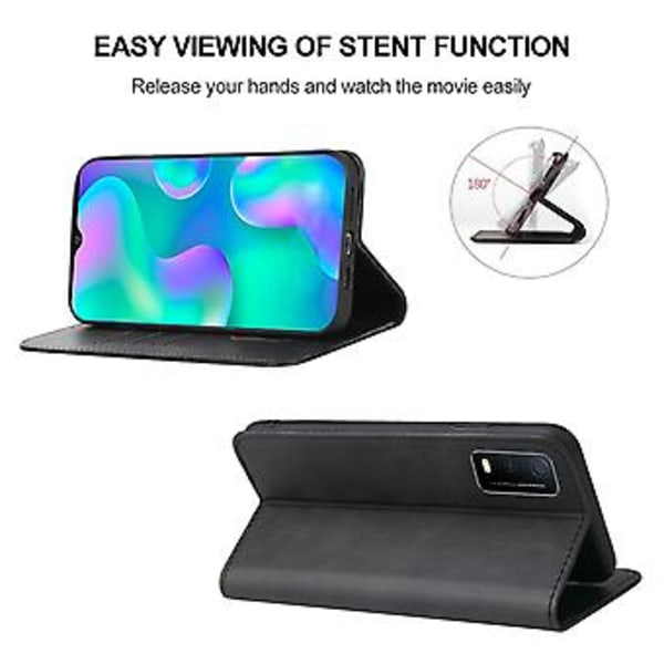 Läderfodral för vivo Y3s 2021 Black