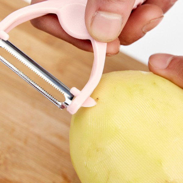 2 stk. Grå Kiwi Papaya Salathakker Skræller Grøntsag Rustfrit S