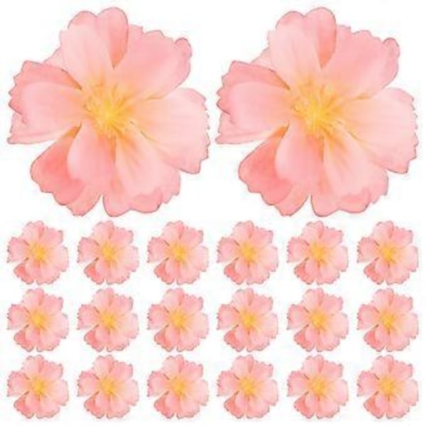 100 stk. DIY Blommeblomst Blomsterhoved Hårnål Fremstillingsmateriale Blomsterpynt Orange
