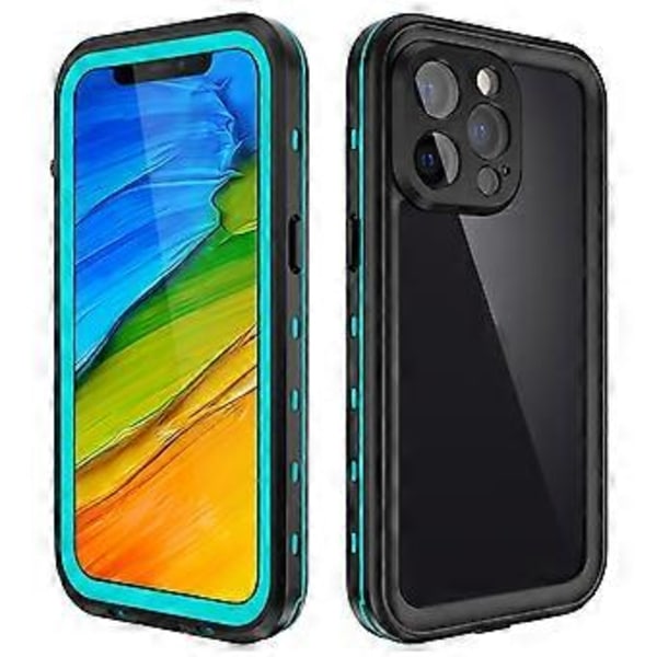 Iskunkestävä vedenpitävä PC + TPU -kotelo iPhone 13 Prolle Blue