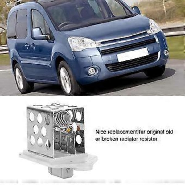 Blæsermotor Modstand 9641212580 til Citroen Berlingo C5 Peugeot 206 307 406 807 Expert Partner Bil