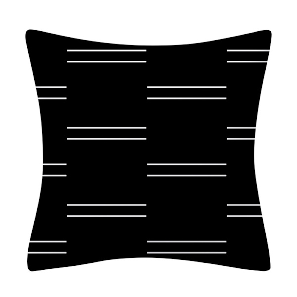 Set med 4 dekorativa kuddfodral 45 x 45 cm - geometrisk mönster