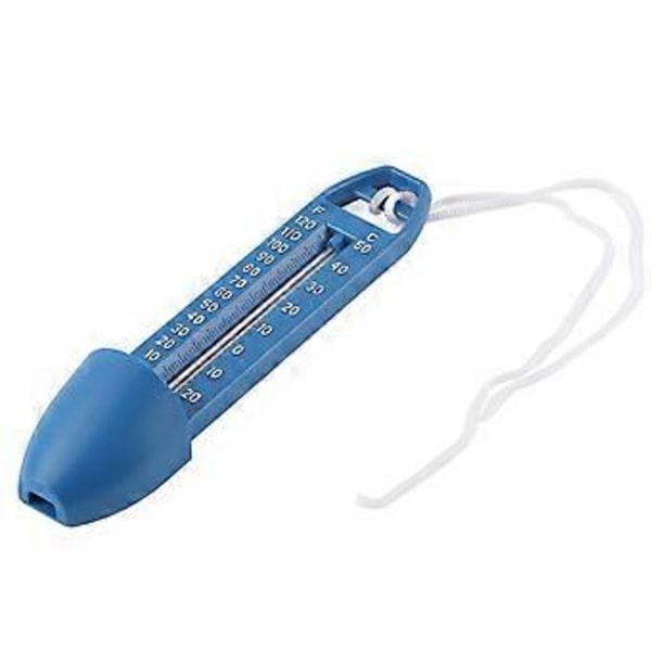 Flydende pooltermometer vandtermometer med snor til swimmingpool spa badekar