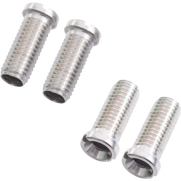 4 stk hule skrue for silventiler vask kurv skruer rustfritt stål hul skrue 45mm vask kurv hul skrue, sølv, 4.5*1.2cm