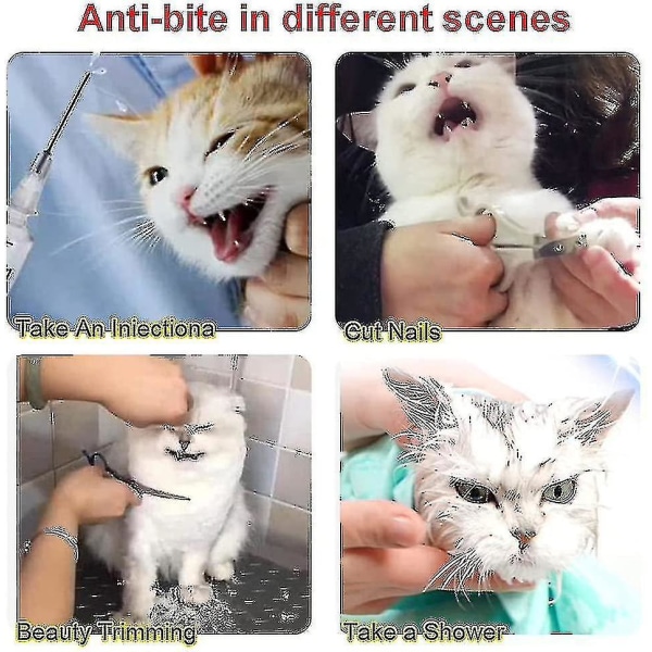 (M)Cat Snuteparti Justerbar Gjennomsiktig Pustende Anti Bite Snuteparti