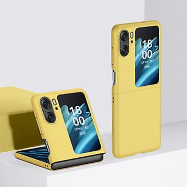 Hudfølelse Telefoncover til OPPO Find N2 Flip Yellow