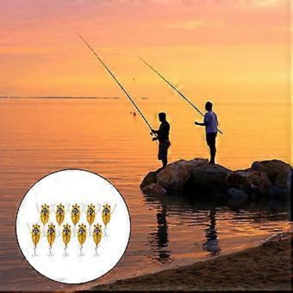 10 Kpl Kovia Vieheitä Cicada Suolavesi Kulta (Kulta) Gold