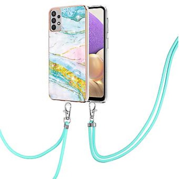 Marmor IMD TPU Mobilskal För Samsung Galaxy A33 5G Green 004