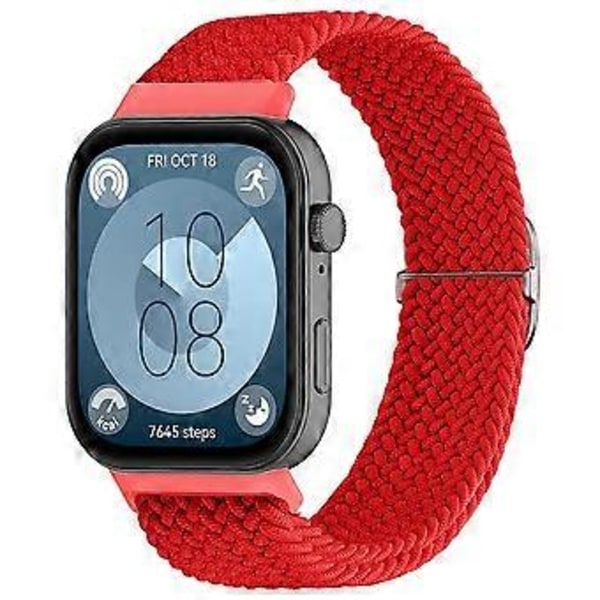 Justerbar flettet nylon urrem i vævet stil til Huawei Watch Fit 3 Style G