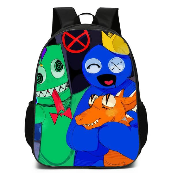 Rainbow Friends Grundskola Elev Skolväska Ryggsäck -2