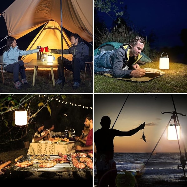 Ladeskjor LED Campinglampe, 3000K Varmt Hvit Lys