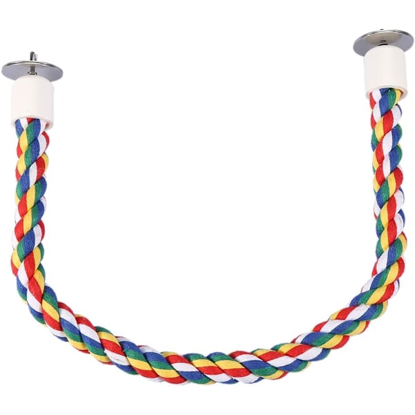 Fågelrep Bungee Leksaker Färgglad Flexibel Steg Papegoja Stege Gunga