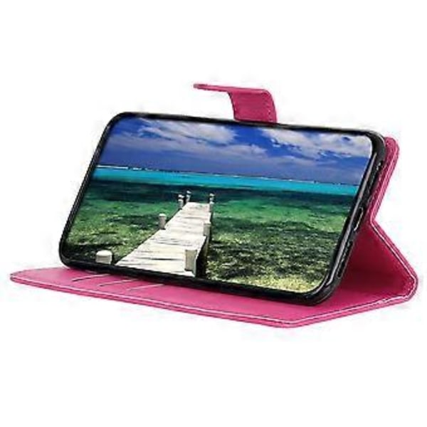 Plånboksfodral för Motorola Edge 60 Fusion 5G PU Läder Telefonskal Litchi Textur Rose