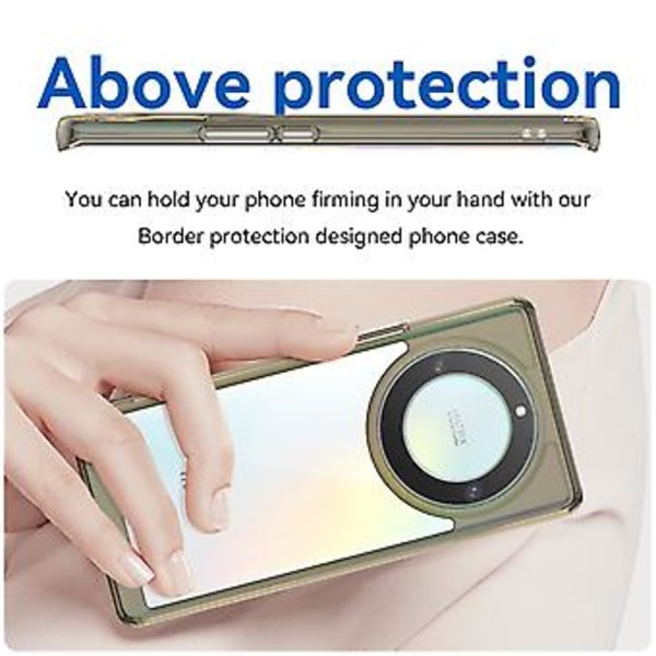 Akryyli + TPU Puhelinkotelo Honor Magic5 Lite -puhelimelle Transparent Grey