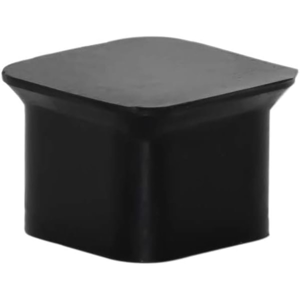 Sæt af 10, Silikon fodhætter, Gulvbeskyttelsesmåtte, 25 x 25 mm, sort