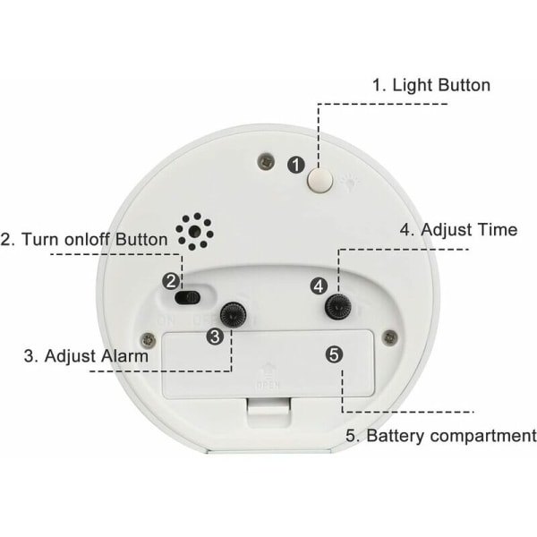 (Blå-3) Barnklocka Analog Pojke Flicka Tyst Batteri Po