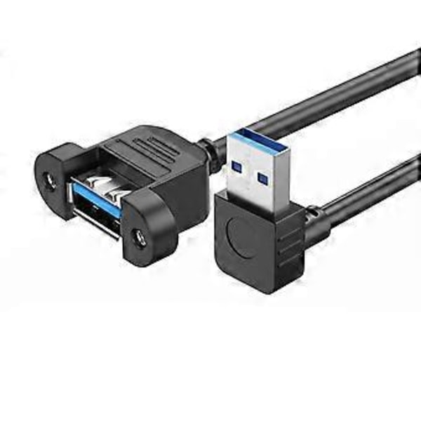 USB 3.0 -jatkokaapelisovitin paneelikiinnitysruuveilla, 5 Gbps USB 3.0 -jatkojohto teollisuustietokoneelle 0.3m up