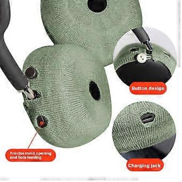 Flexibelt tyghörlursskydd Stor Storlek, Tvättbart Öronkuddsskydd för Headset Tygkuddsskydd Ersättning Blå Blue