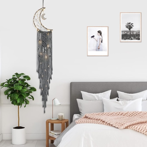 Bohemian Chic Macrame Seinävaate Riippumatto Mandala Kuu Uni Ca
