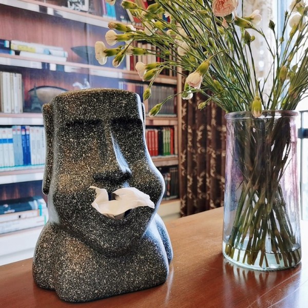 Svart lommetørkle-dispenser for kjøkken, bad, soverom, resu