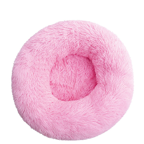 1 st. Kudde inomhus katt hus säng, Rund Mjuk Söt Katt Säng, Rosa,