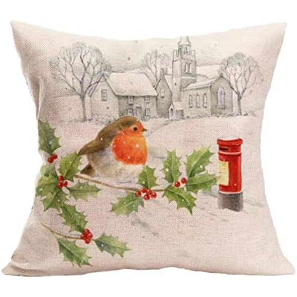 4 Pack 18\" x 18\"   Örngott God Jul Örngottsskydd
