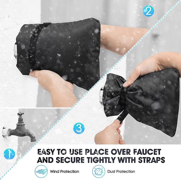 Svart 2-pack kranöverdrag Kranjacka Utomhus Kran Cosy Cover